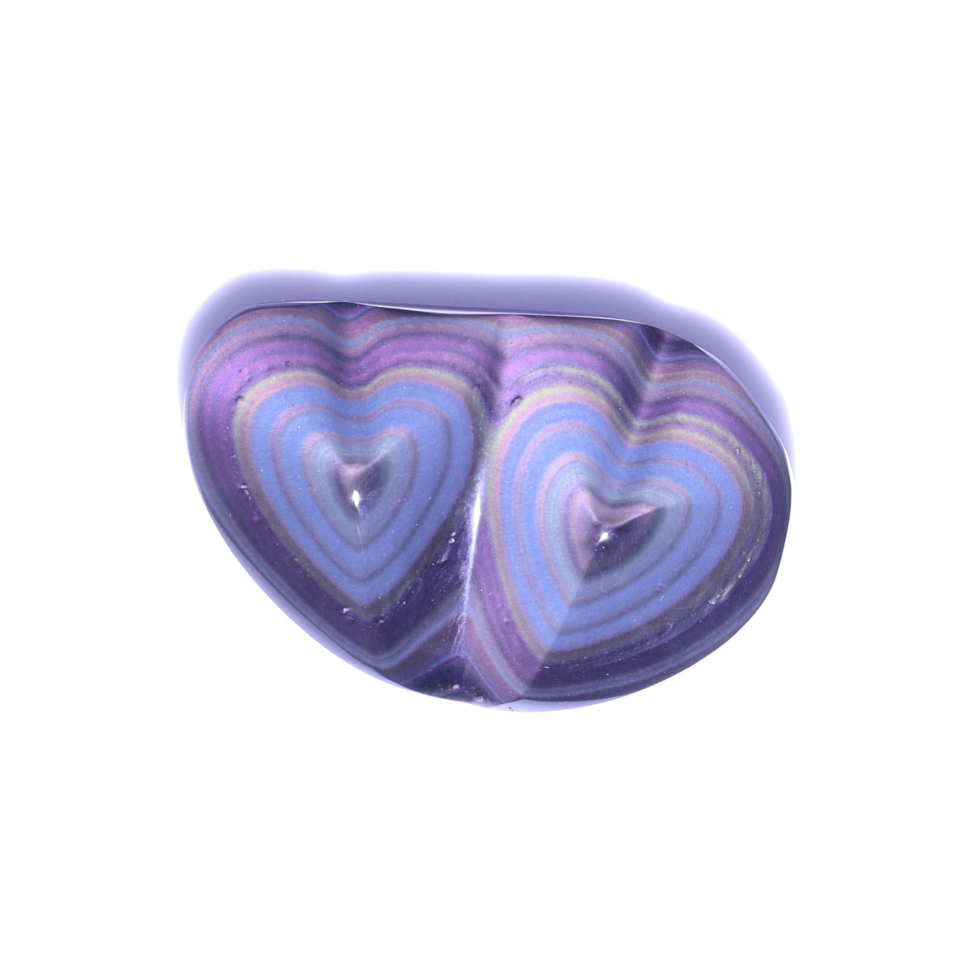 Rainbow Obsidian Heart Pairs Set of 3 - Expert Wholesale and Supplier of Wholesale Crystals & Bulk Gemstones, ["Hearts","Mexico","Obsidian","Rainbow Obsidian"]
