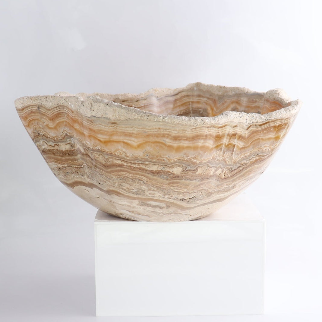 Mexican Onyx/Calcite Bowl 16"