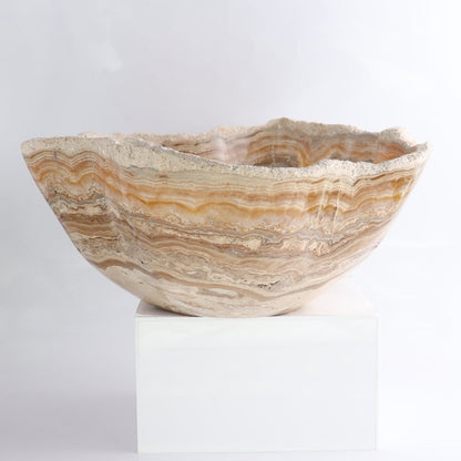 Mexican Onyx/Calcite Bowl 16"
