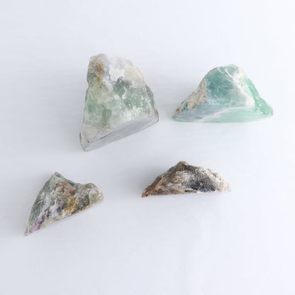 Fluorite Face Polished Set of 4