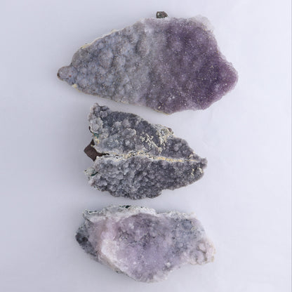 Amethyst Flower Clusters Set of 3