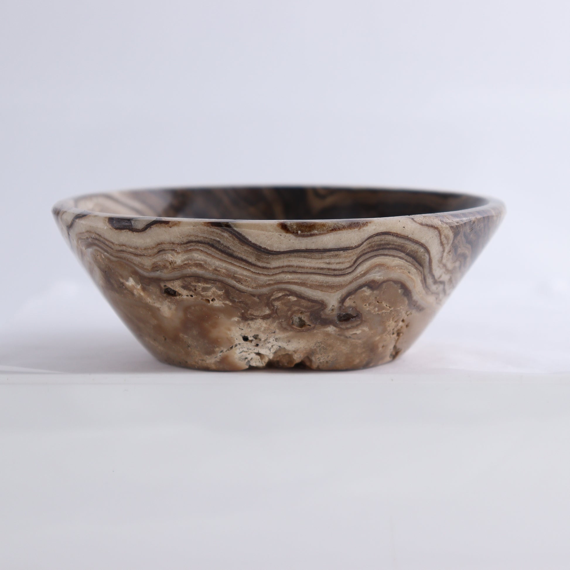 Chocolate Onyx Bowls Set of 5 - Expert Wholesale and Supplier of Wholesale Crystals & Bulk Gemstones, ["Bowls","Decorative Dish","Mexico","onyx","Round Dish"]