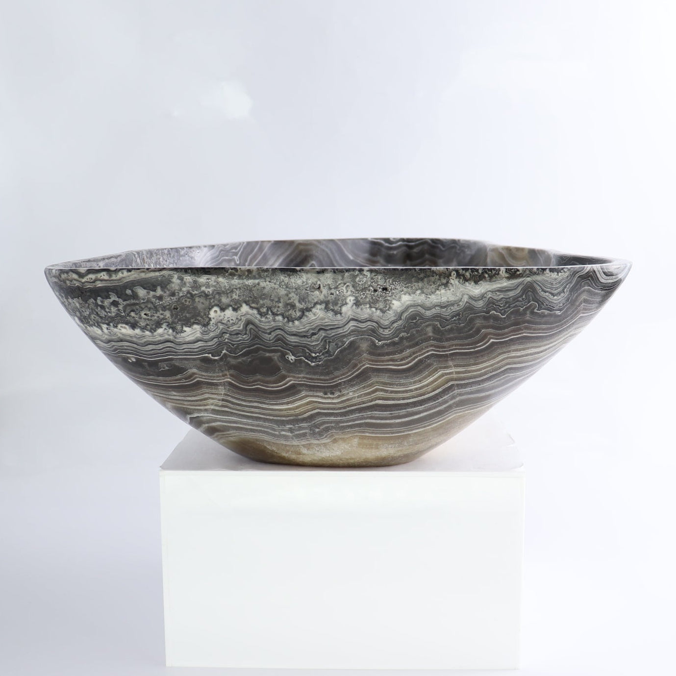 Mexican Onyx/Calcite Bowl 13"