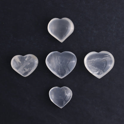 Girasol Quartz Hearts Set of 20 Pieces - Expert Wholesale and Supplier of Wholesale Crystals & Bulk Gemstones, ["Girasol","Girasol Quartz","Hearts","Quartz"]