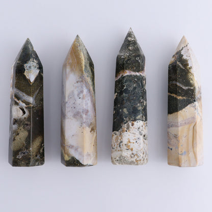 Ocean Jasper Towers Set of 4 - Expert Wholesale and Supplier of Wholesale Crystals & Bulk Gemstones, ["Freeforms","jasper","Ocean Jasper"]