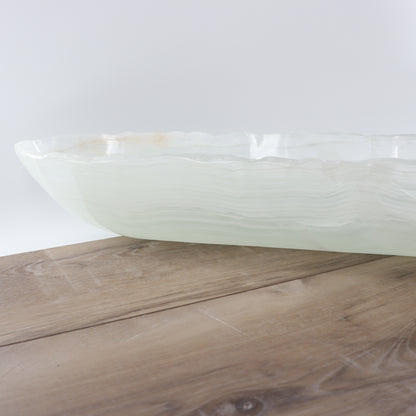 Mexican Onyx/Calcite Canoe Bowl