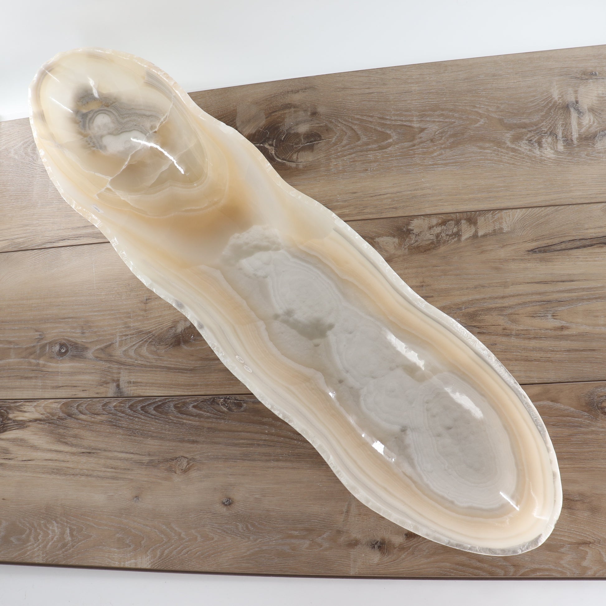 Mexican Onyx/Calcite Canoe Bowl - Expert Wholesale and Supplier of Wholesale Crystals & Bulk Gemstones, ["Bowls","Calcite","canoe","Mexico","onyx"]