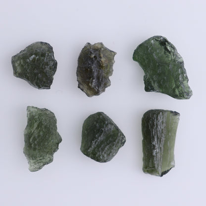 Moldavite Pieces Set of 6 - Expert Wholesale and Supplier of Wholesale Crystals & Bulk Gemstones, ["Czech Republic","Moldavite","Pieces"]