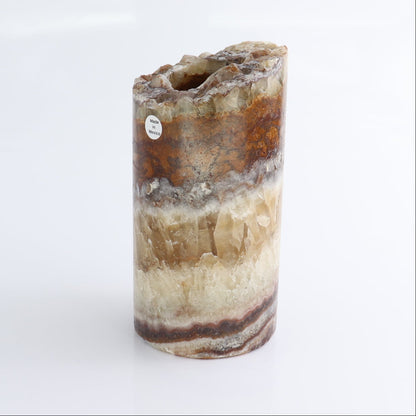 Mexican Onyx/Calcite Candle Holders Set of 3