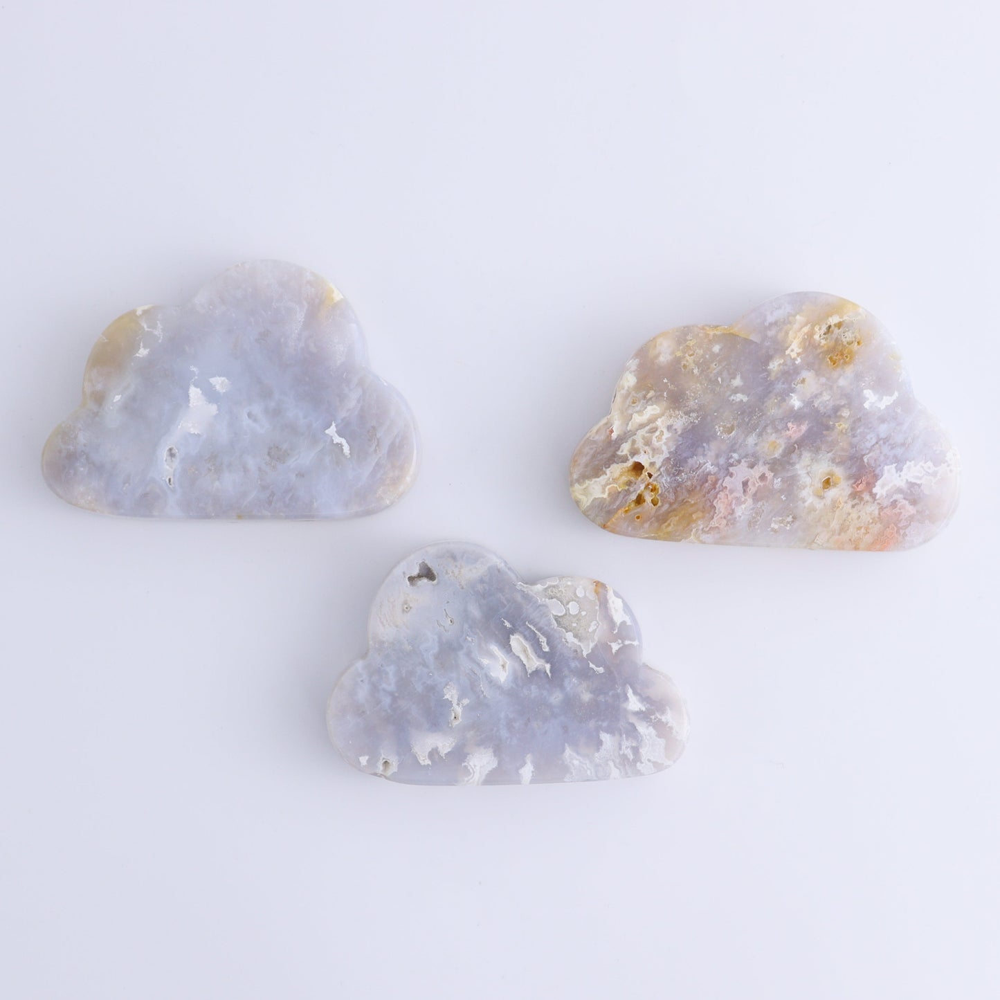 Agate Clouds, Mermaid Tails, and Spheres Set of 12 - Expert Wholesale and Supplier of Wholesale Crystals & Bulk Gemstones, ["Agate","Clouds","Mermaid Tail","Spheres"]