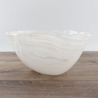 Mexican Onyx/Calcite Bowl 12"