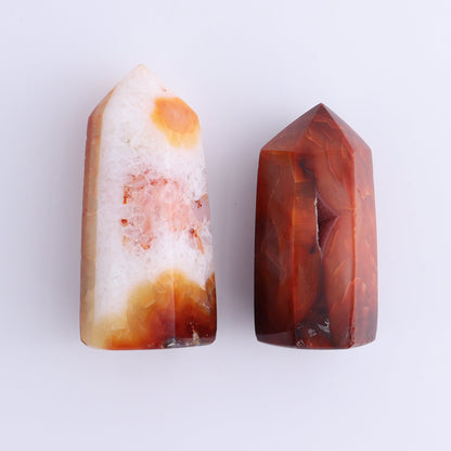 Carnelian Towers Set of 12 - Expert Wholesale and Supplier of Wholesale Crystals & Bulk Gemstones, ["carnelian","Madagascar","Towers"]