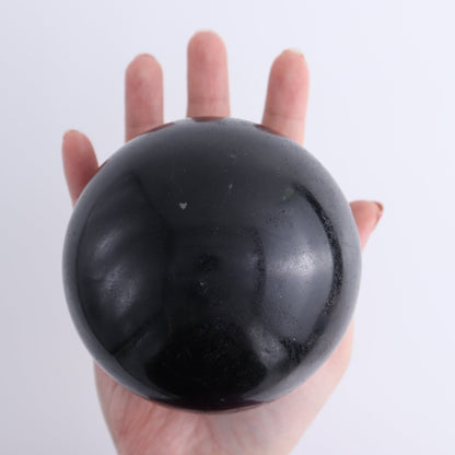 Black Tourmaline Spheres Set of 4
