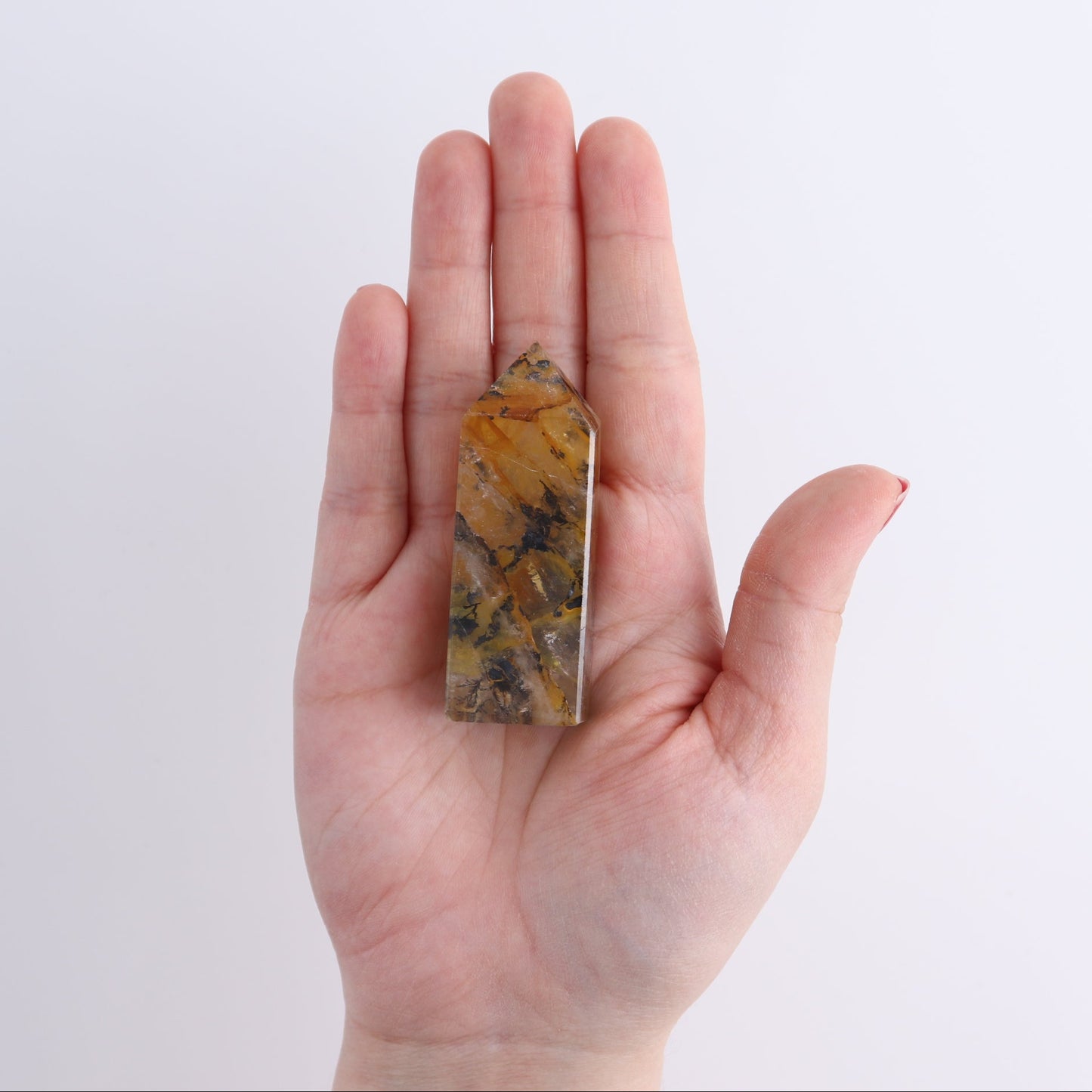 Dendritic Golden Healer Quartz Towers Set of 10