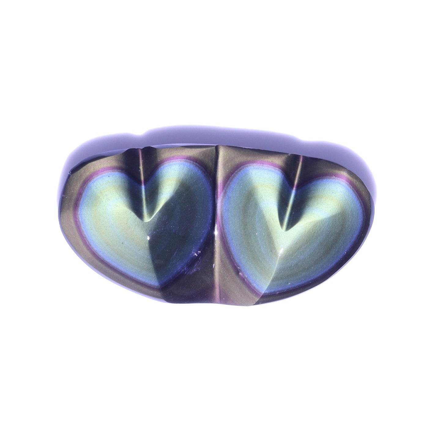Rainbow Obsidian Heart Pairs Set of 3 - Expert Wholesale and Supplier of Wholesale Crystals & Bulk Gemstones, ["Hearts","Mexico","Obsidian","Rainbow Obsidian"]