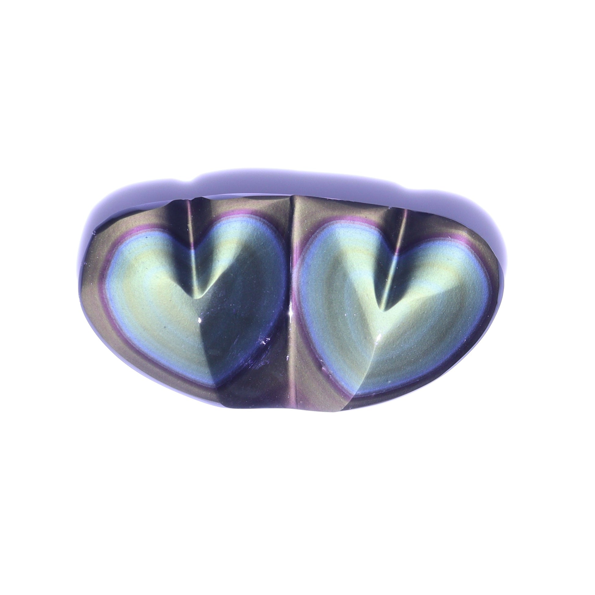 Rainbow Obsidian Heart Pairs Set of 3 - Expert Wholesale and Supplier of Wholesale Crystals & Bulk Gemstones, ["Hearts","Mexico","Obsidian","Rainbow Obsidian"]