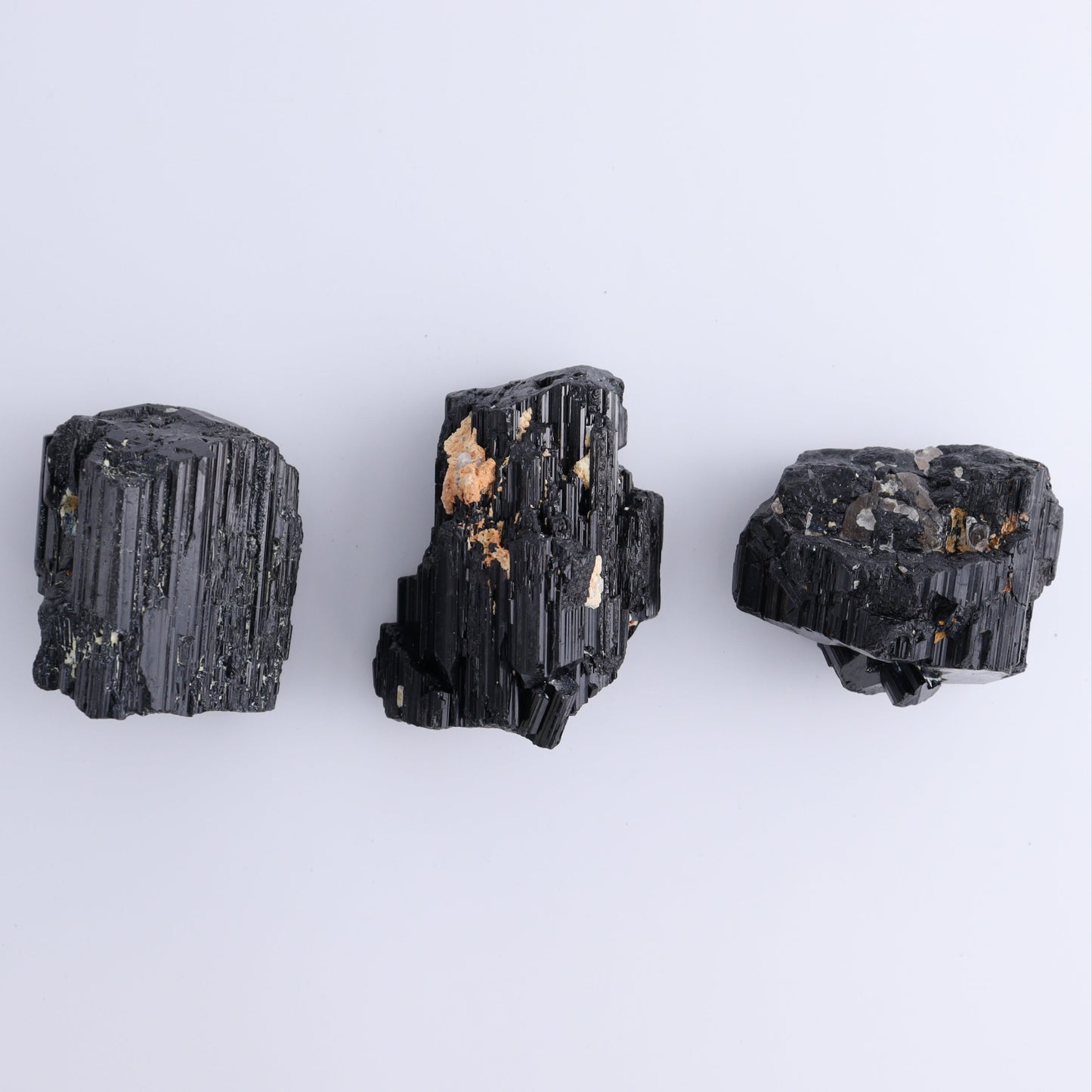 Black Tourmaline Roughs Set of 6 - Expert Wholesale and Supplier of Wholesale Crystals & Bulk Gemstones, ["Black Tourmaline","Madagascar","Rough","Tourmaline"]