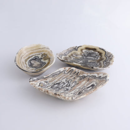 Zebra Onyx Bowl Set of 3 - Expert Wholesale and Supplier of Wholesale Crystals & Bulk Gemstones, ["Bowls","Mexico","onyx"]