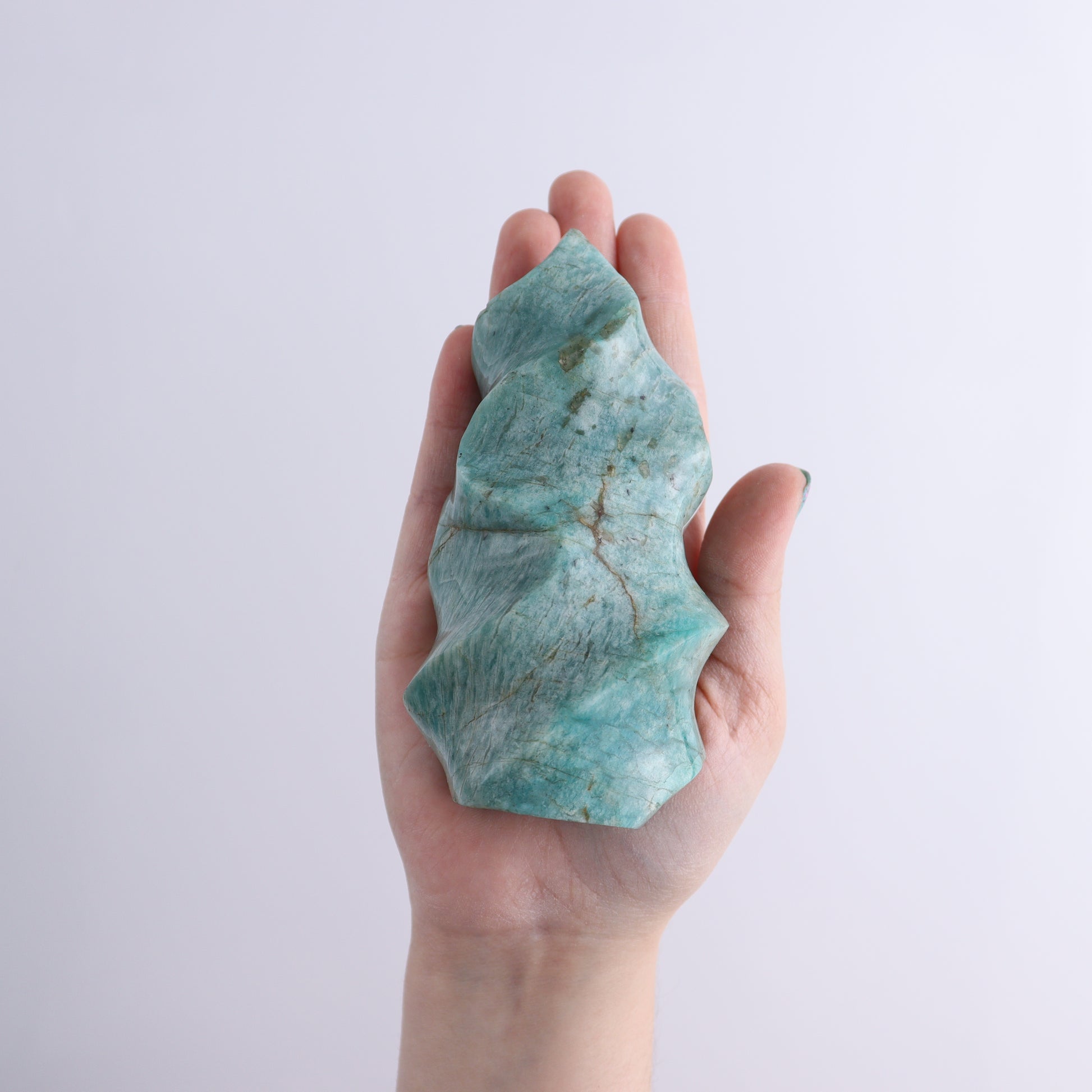 Amazonite Flames Set of 9 - Expert Wholesale and Supplier of Wholesale Crystals & Bulk Gemstones, ["Amazonite","flames","Madagascar"]