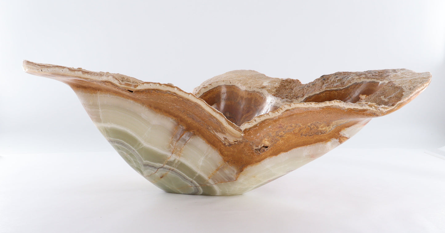 Mexican Onyx/Calcite Bowl - Expert Wholesale and Supplier of Wholesale Crystals & Bulk Gemstones, ["Bowls","Calcite","Mexico","onyx"]