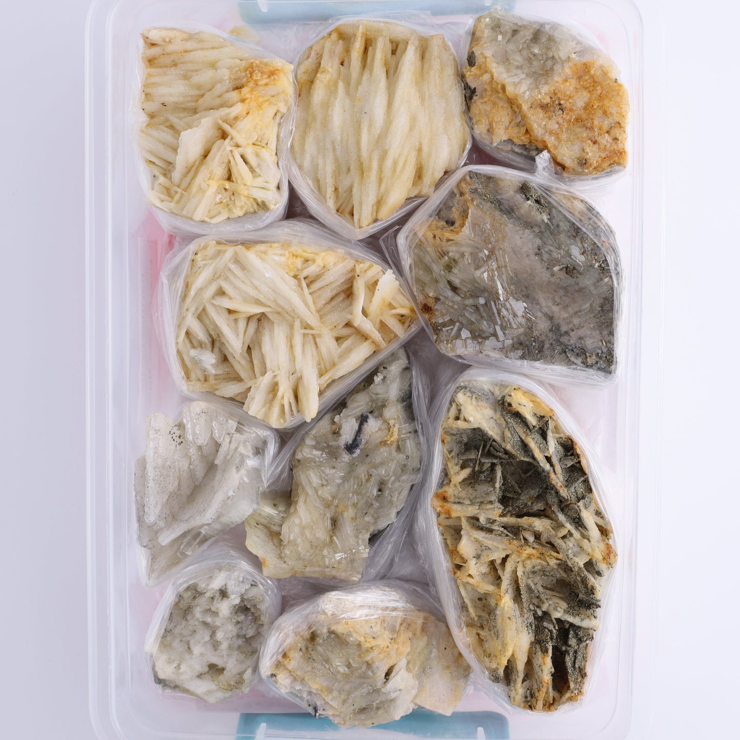 Barite Pyrite from Morocco Flat - Expert Wholesale and Supplier of Wholesale Crystals & Bulk Gemstones, ["Barite","Barite on Pyrite","Clusters","Flats","Morocco","Pyrite"]