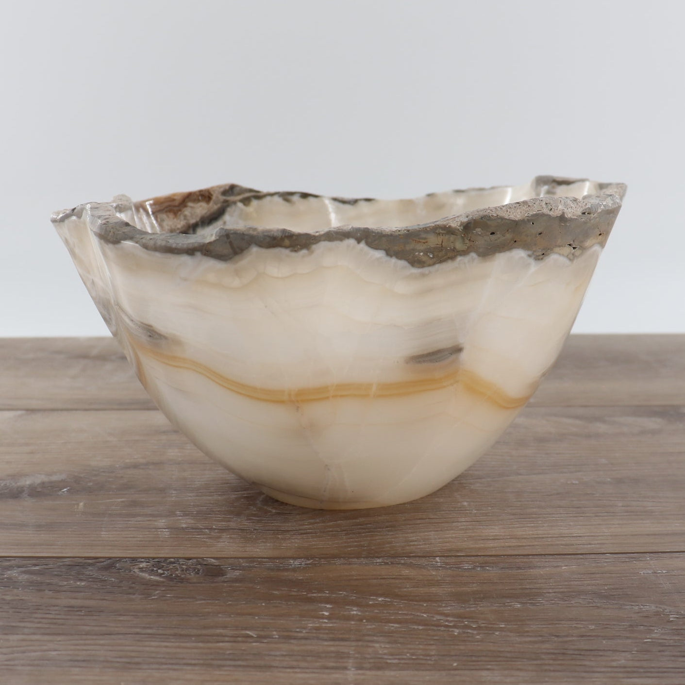 Mexican Onyx/Calcite Bowl 12"