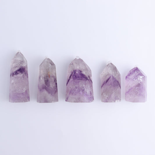 Amethyst Towers Set of 5 - Expert Wholesale and Supplier of Wholesale Crystals & Bulk Gemstones, ["Amethyst","Brazil","Towers"]