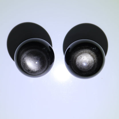 Obsidian Spheres Set of 6
