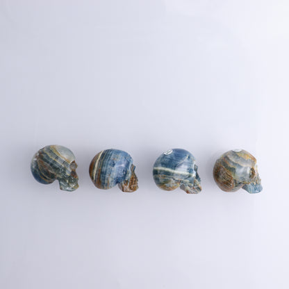 Onyx Skulls Set of 4 - Expert Wholesale and Supplier of Wholesale Crystals & Bulk Gemstones, ["Mexico","onyx","Skulls"]