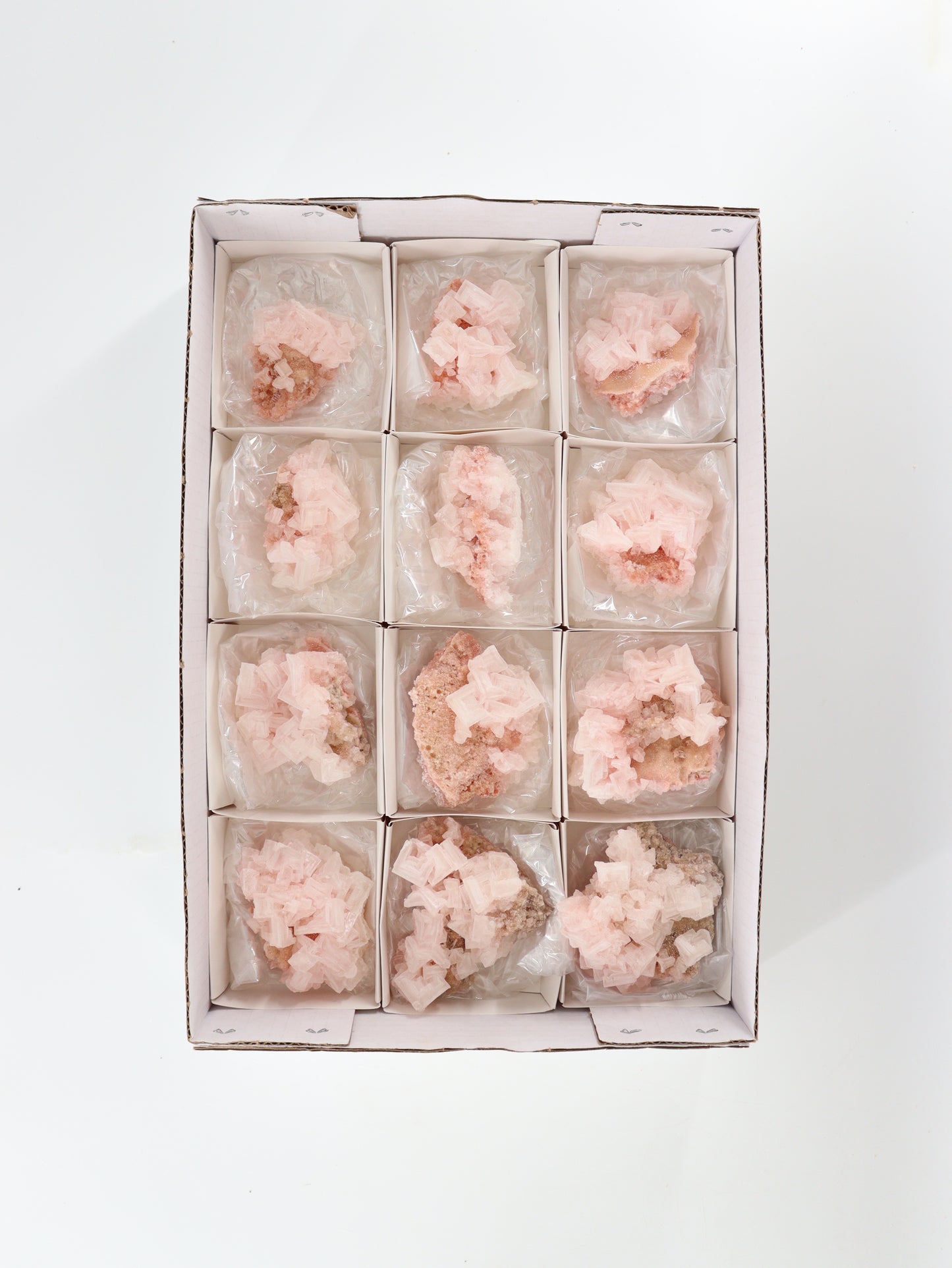 Halite Flat Set of 12 - Expert Supplier of Wholesale Crystals & Bulk Gemstones