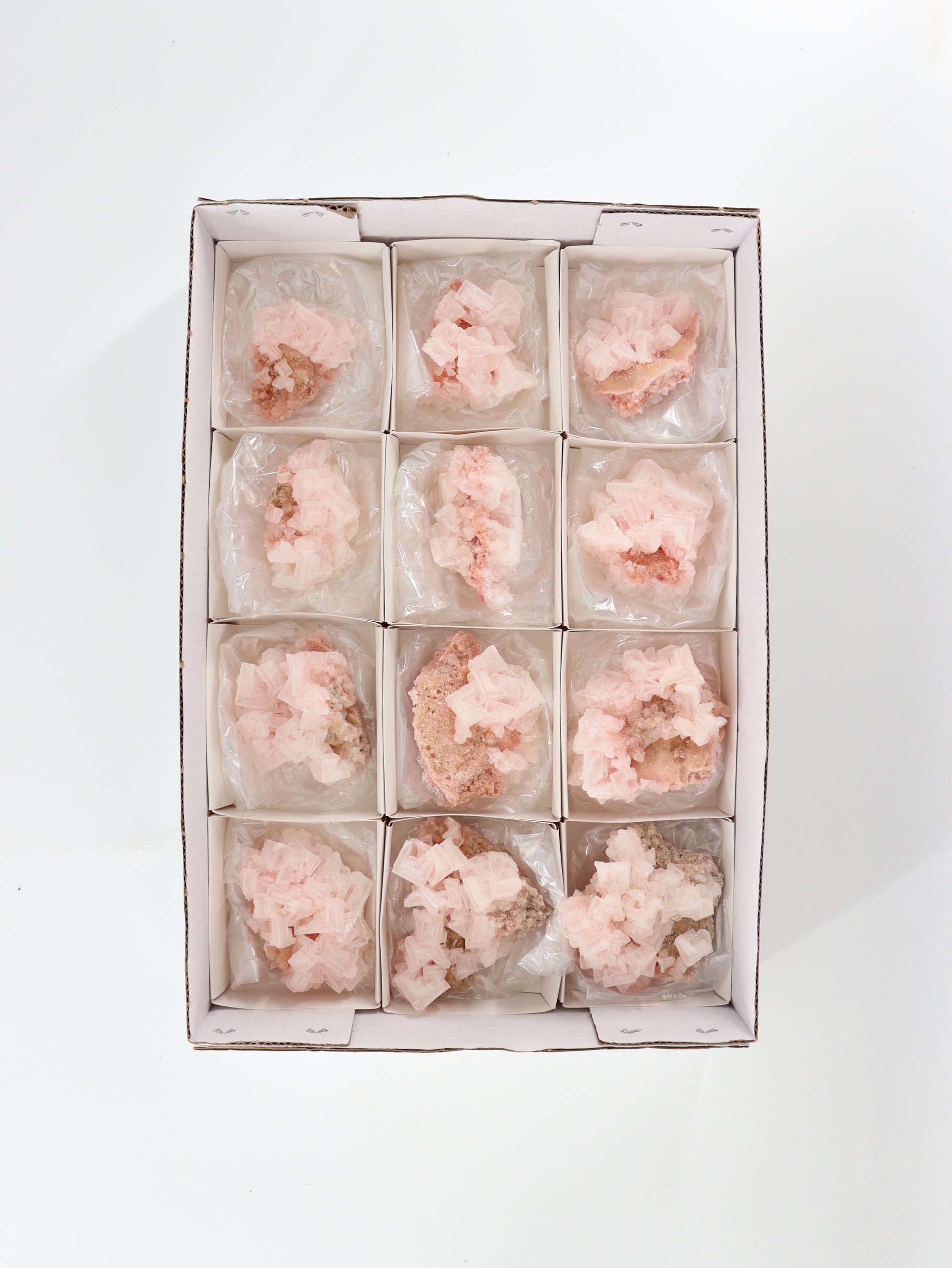 Halite Flat Set of 12 - Expert Supplier of Wholesale Crystals & Bulk Gemstones