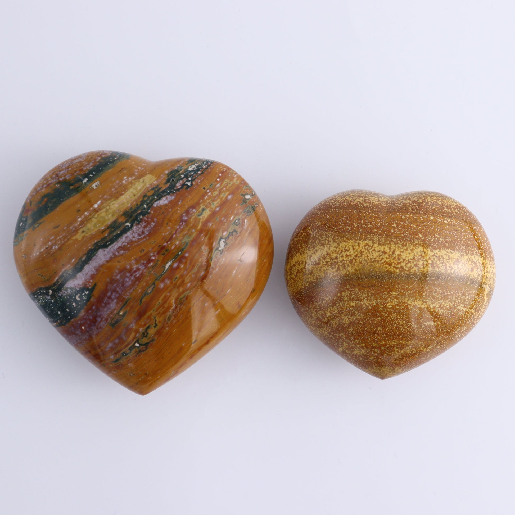 Ocean Jasper Hearts Set of 4 - Expert Wholesale and Supplier of Wholesale Crystals & Bulk Gemstones, ["close_50","Hearts","Madagascar","Ocean Jasper"]