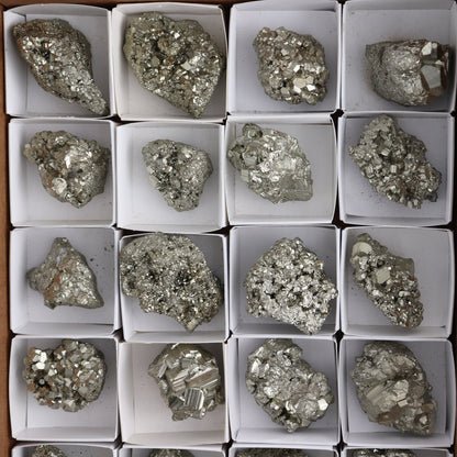 Pyrite Clusters Set of 20