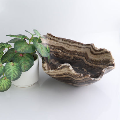 Mexican Onyx/Calcite Bowl 14"