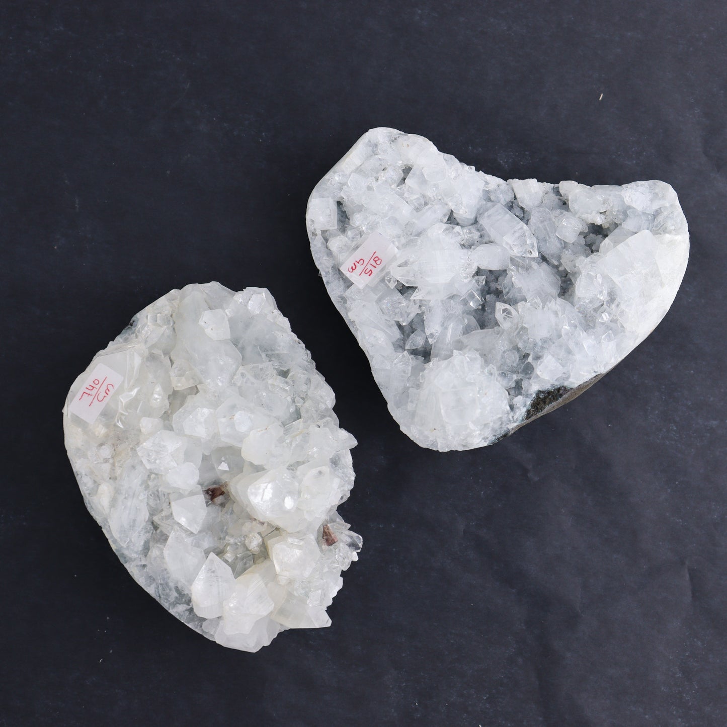 Apophyllite Clusters Set of 6 - Expert Wholesale and Supplier of Wholesale Crystals & Bulk Gemstones, ["Apophyllite","close_50","Clusters","Flats"]