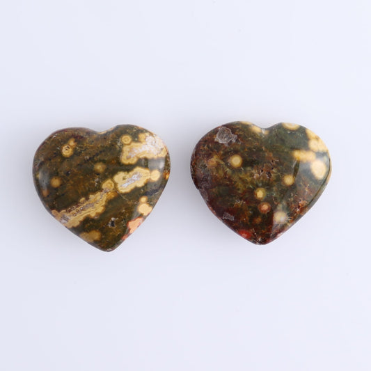 Ocean Jasper Hearts Set of 10