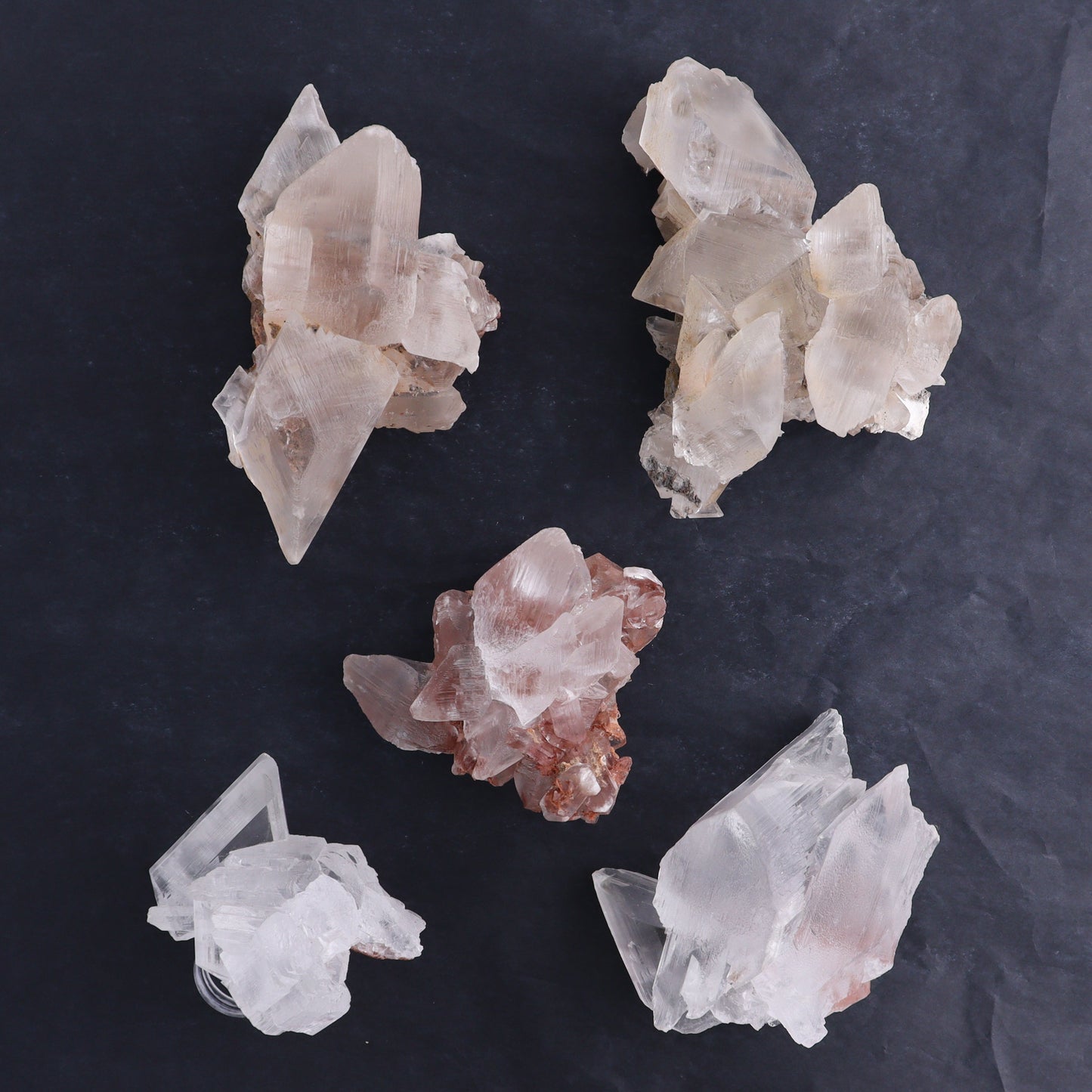 Naica Selenite Flat Set of 5 - Expert Wholesale and Supplier of Wholesale Crystals & Bulk Gemstones, ["Naica Selenite","selenite"]