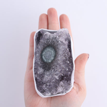 Uruguay Amethyst Clusters with "Eyes" Flat of 8 - Expert Wholesale and Supplier of Wholesale Crystals & Bulk Gemstones, []