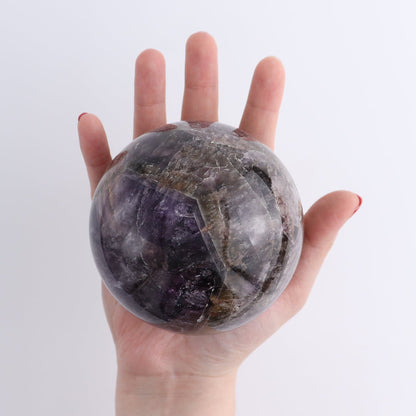 Amethyst Cacoxenite Sphere