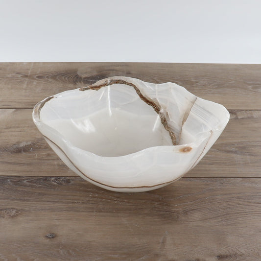 Mexican Onyx/Calcite Bowl 12" - Expert Wholesale and Supplier of Wholesale Crystals & Bulk Gemstones, ["Bowls","Calcite","Mexico","onyx"]