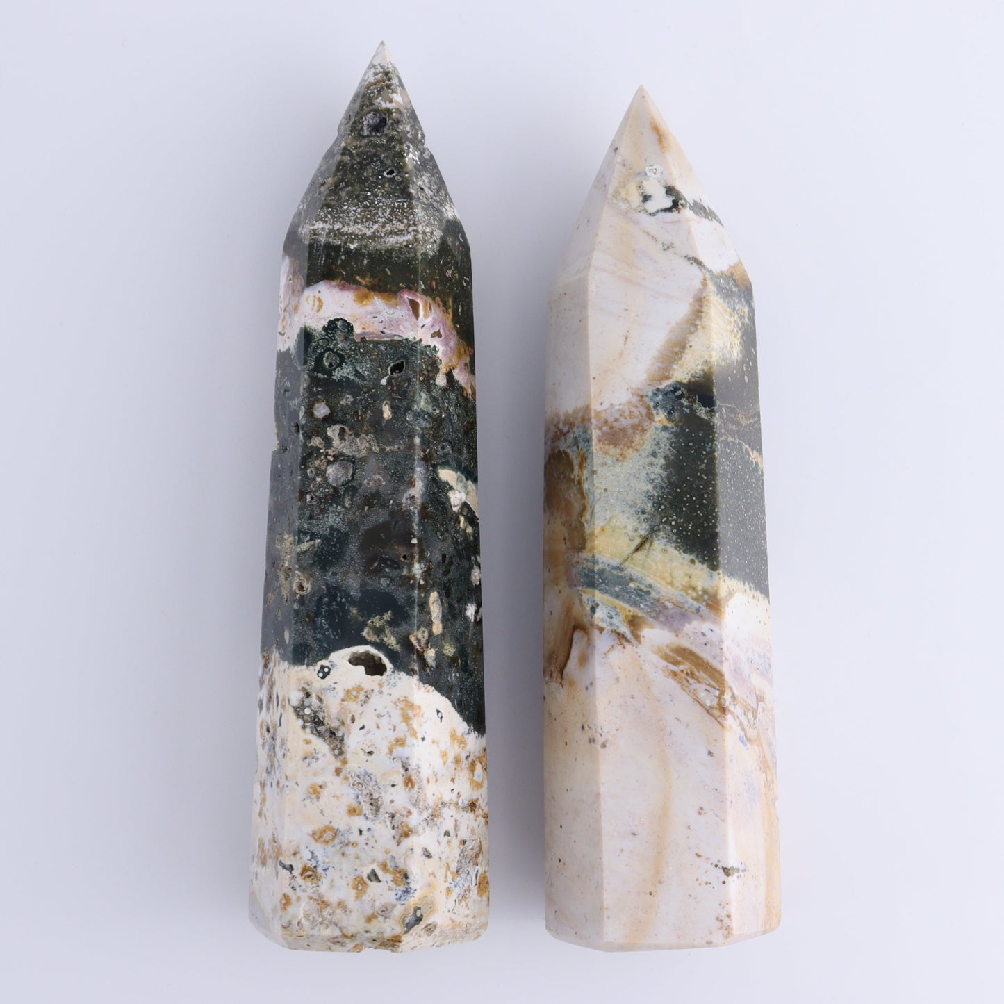 Ocean Jasper Towers Set of 4 - Expert Wholesale and Supplier of Wholesale Crystals & Bulk Gemstones, ["Freeforms","jasper","Ocean Jasper"]