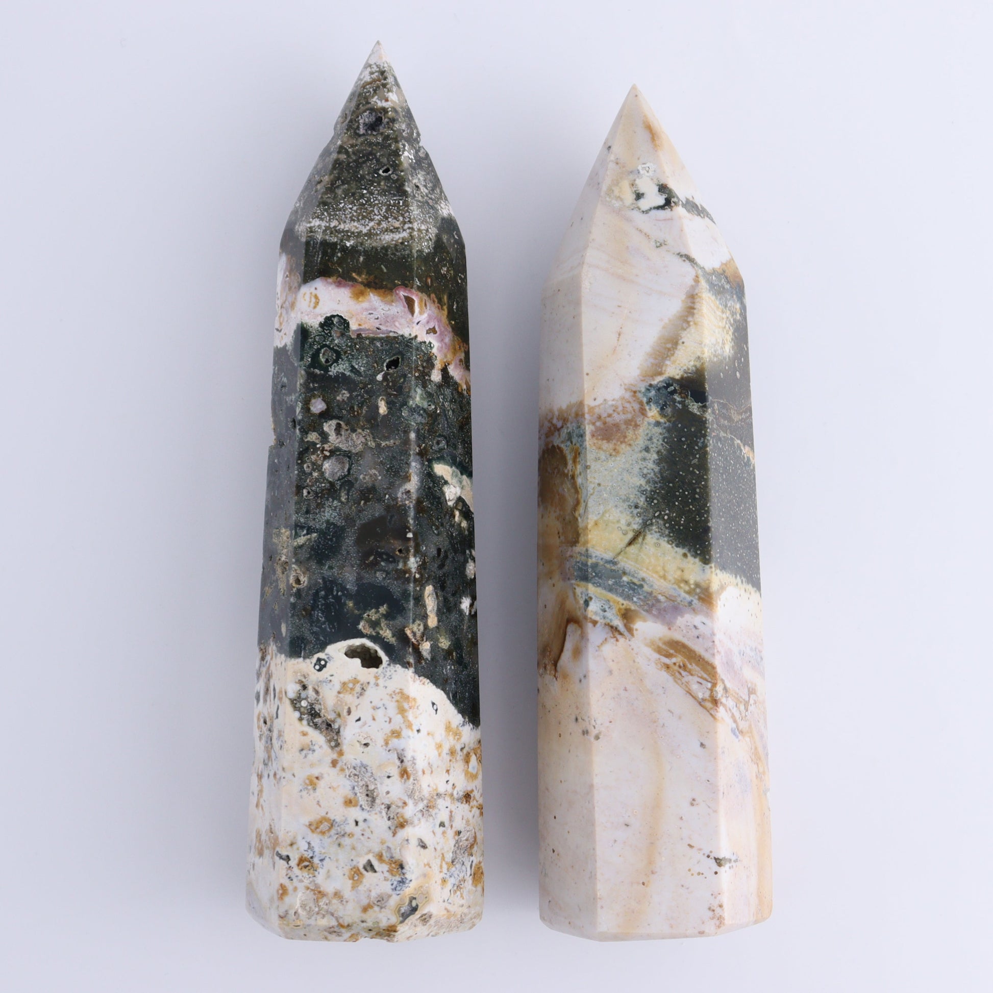 Ocean Jasper Towers Set of 4 - Expert Wholesale and Supplier of Wholesale Crystals & Bulk Gemstones, ["Freeforms","jasper","Ocean Jasper"]