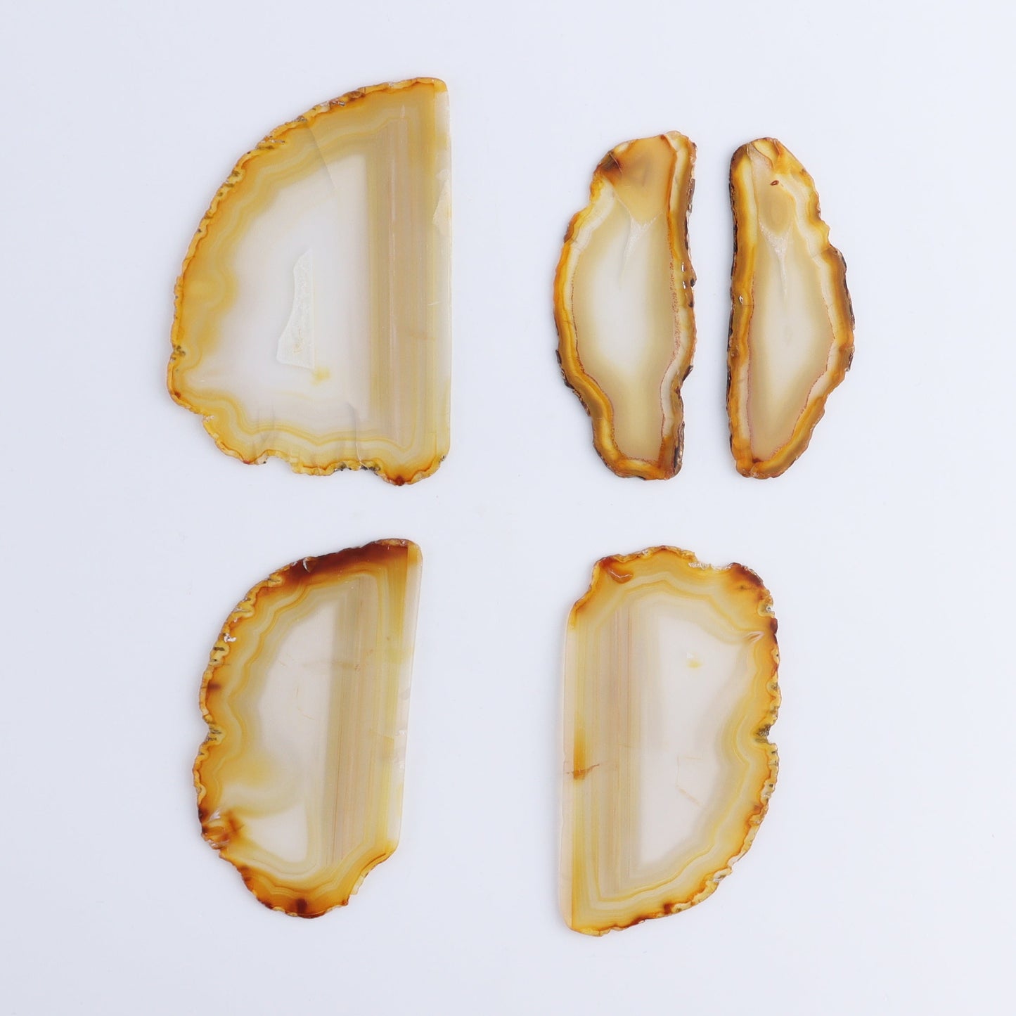 Iris Agate Slices Set of 5 - Expert Wholesale and Supplier of Wholesale Crystals & Bulk Gemstones, ["Agate","Iris Agate","Slices and Slabs"]