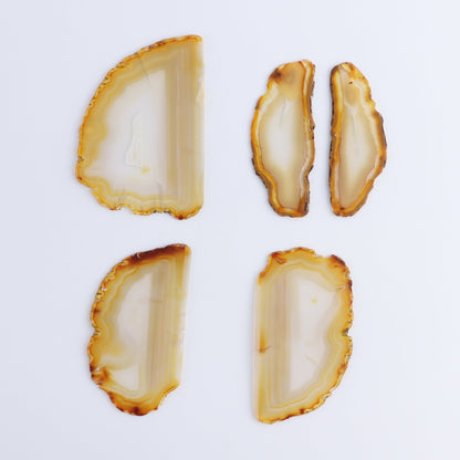 Iris Agate Slices Set of 5 - Expert Wholesale and Supplier of Wholesale Crystals & Bulk Gemstones, ["Agate","Iris Agate","Slices and Slabs"]