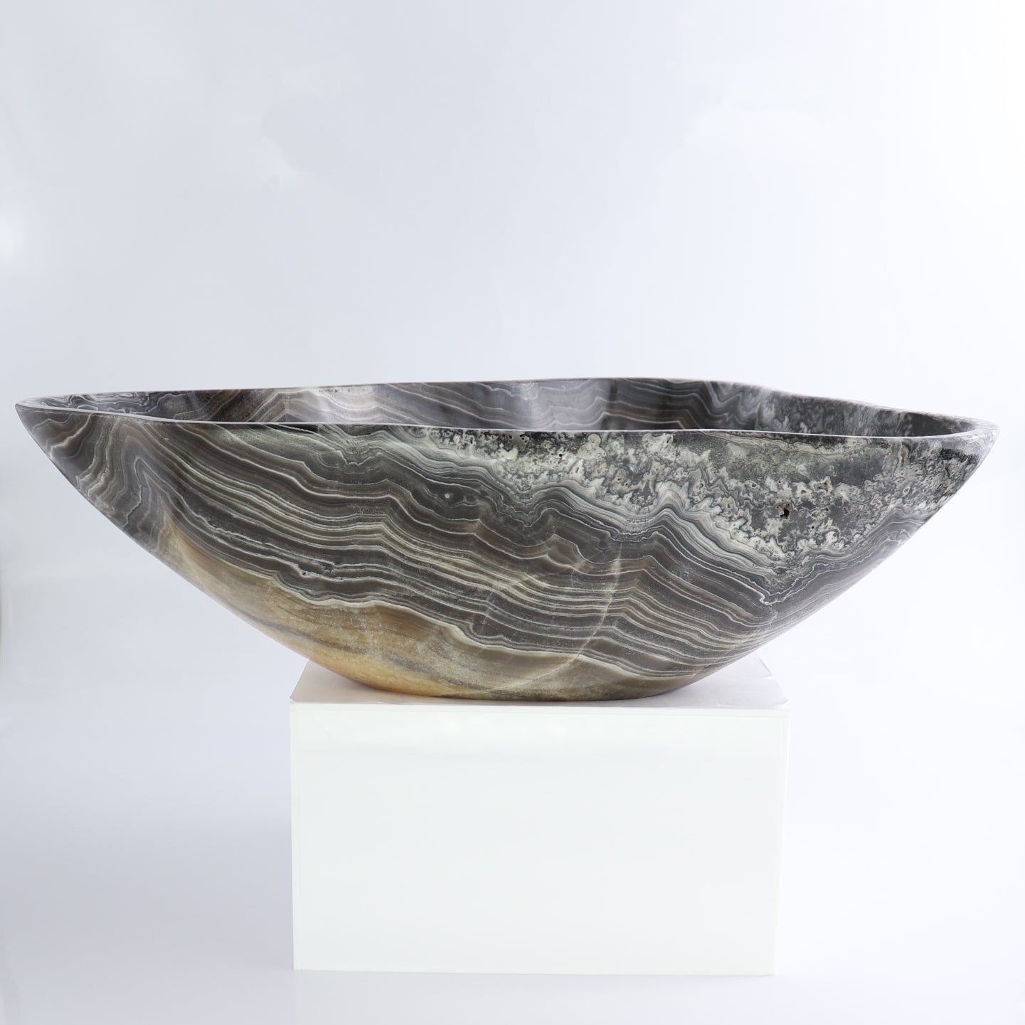 Mexican Onyx/Calcite Bowl 13"