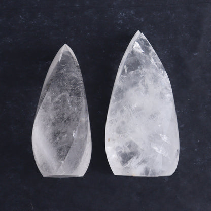 Imperfect Clear Quartz Flames Set of 6 - Expert Wholesale and Supplier of Wholesale Crystals & Bulk Gemstones, ["Brazil","Clear Quartz","flames","Quartz"]