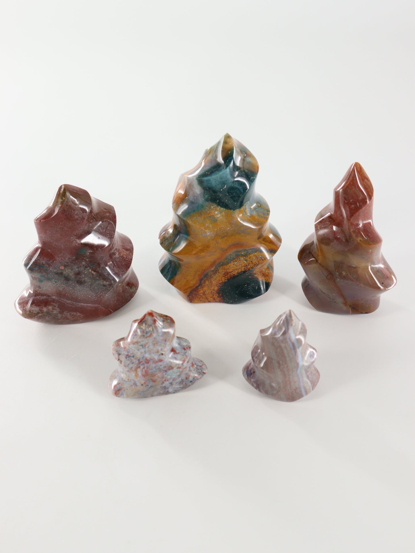 Ocean Jasper Flames Set of 5 - Expert Wholesale and Supplier of Wholesale Crystals & Bulk Gemstones, []