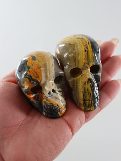 Bumblebee Jasper Skulls Set of 5 - Expert Wholesale and Supplier of Wholesale Crystals & Bulk Gemstones, []