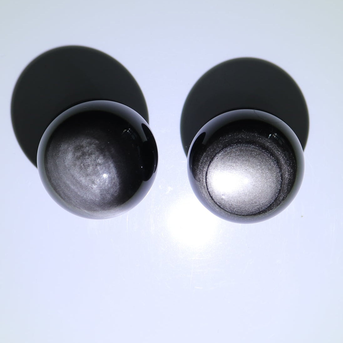 Obsidian Spheres Set of 6