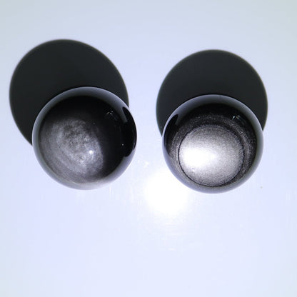 Obsidian Spheres Set of 6